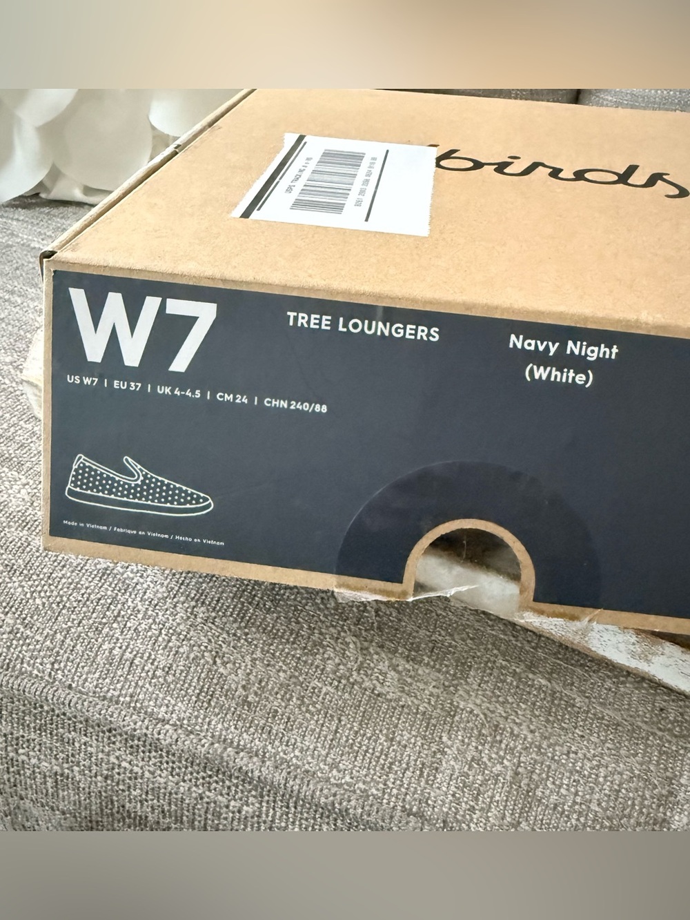 Allbirds Tree Loungers Navy Night Slip On Sneakers Shoes Women’s 7 - Picture 2 of 8